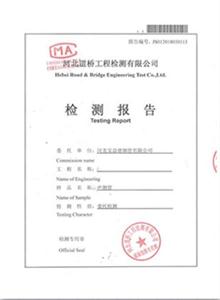 马鞍山公司检测报告
